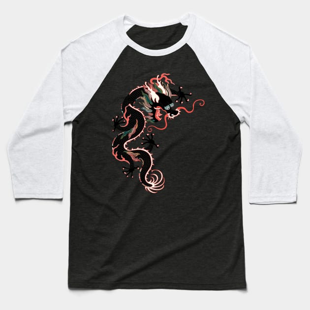 dragon Baseball T-Shirt by cutequokka